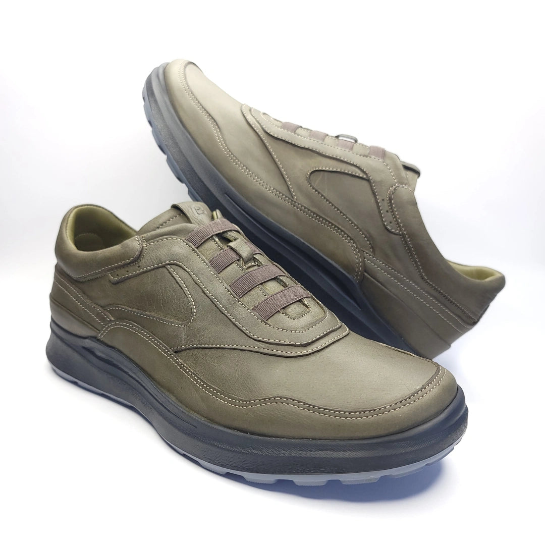 757 Stepin confort cuir vert olive