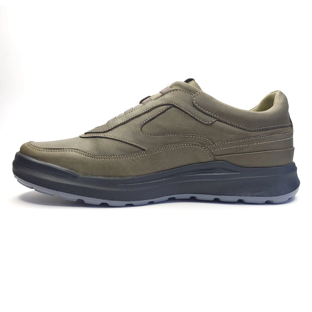 757 Stepin confort cuir vert olive