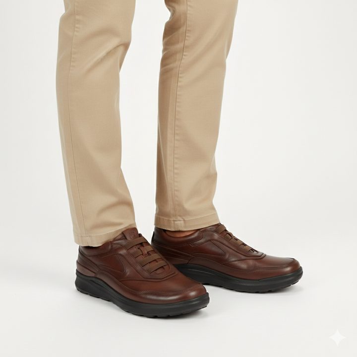 757 Stepin confort cuir tabac foncé