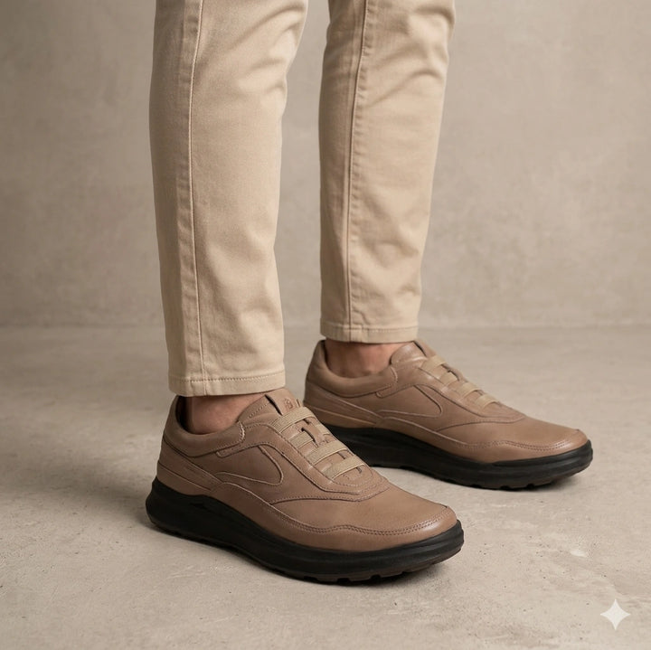 757 Stepin confort cuir beige