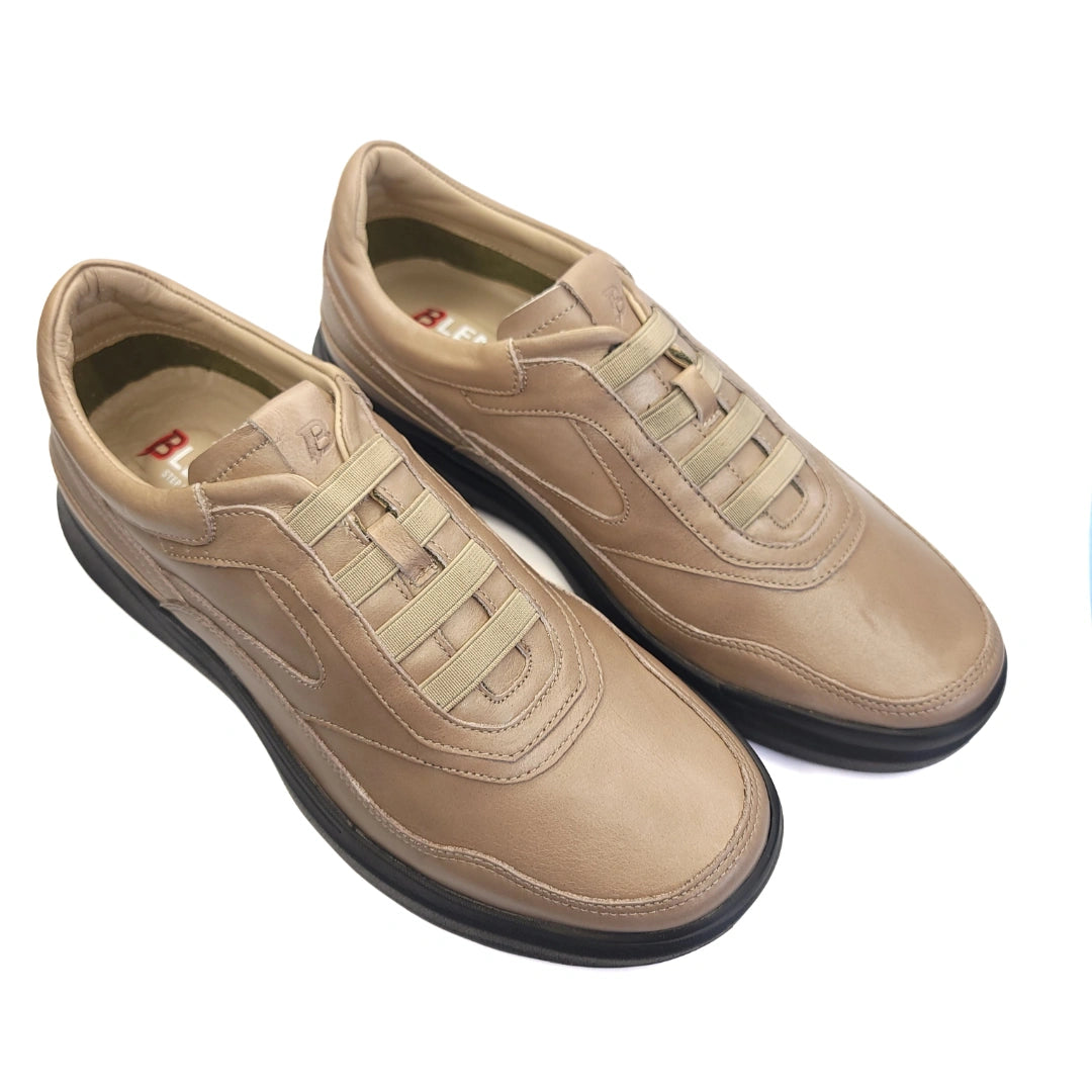757 Stepin confort cuir beige