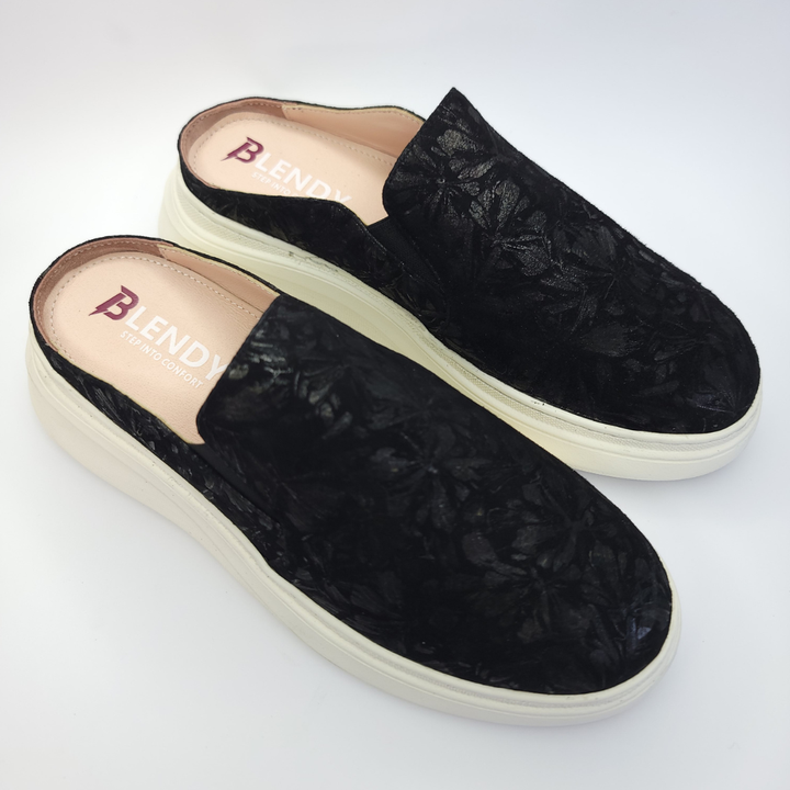 037 mules cuir noir