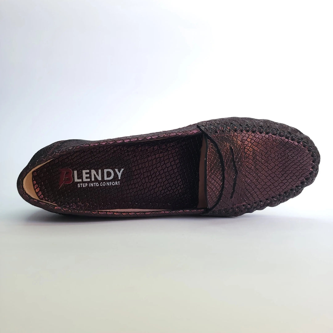 712 mocassin Alton cuir bordeaux