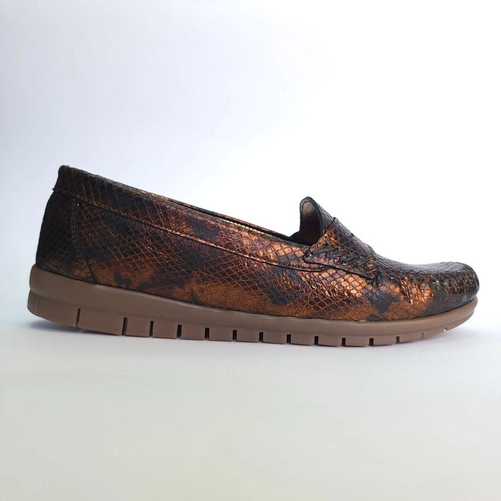 712 mocassin Alton cuir bronze