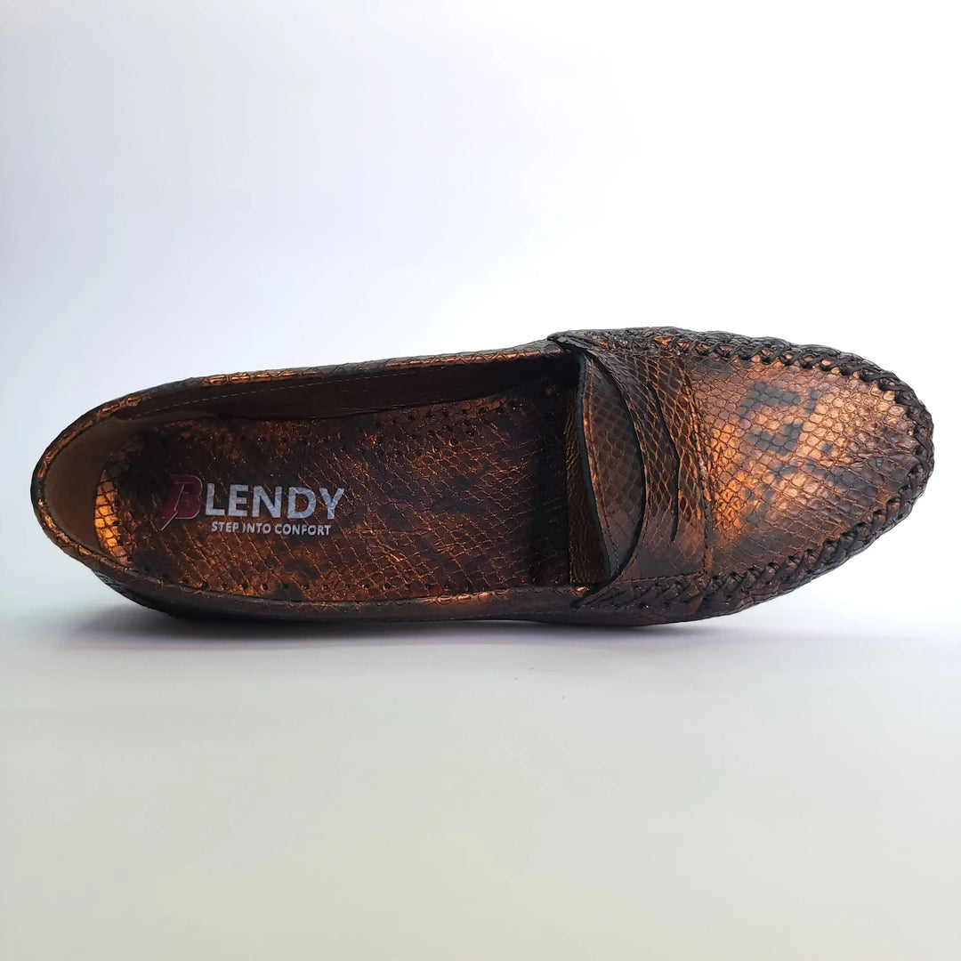 712 mocassin Alton cuir bronze