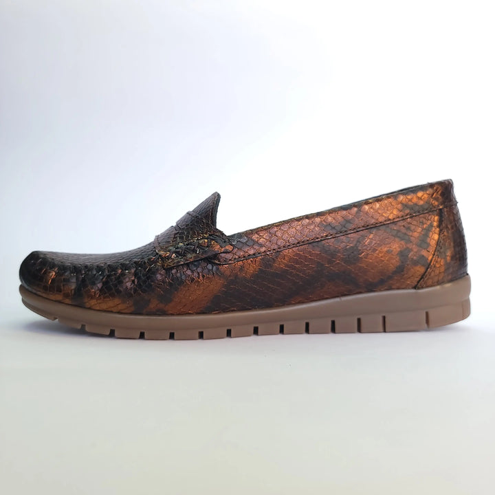 712 mocassin Alton cuir bronze