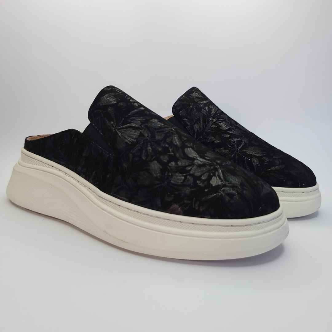 037 mules cuir noir