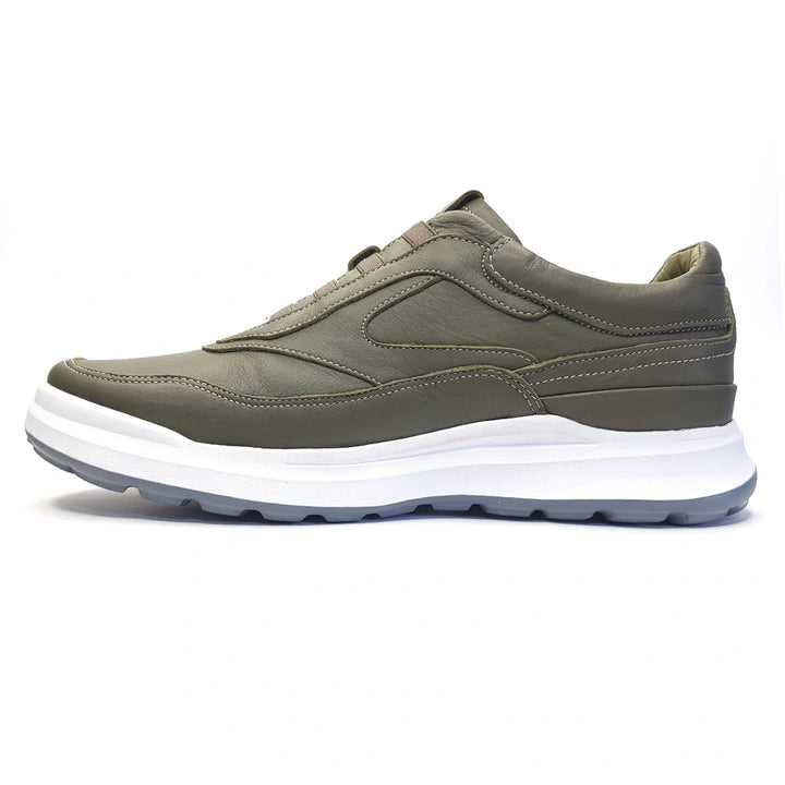 757 Stepin confort cuir vert olive-B
