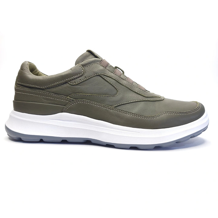 757 Stepin confort cuir vert olive-B