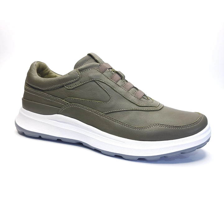 757 Stepin confort cuir vert olive-B