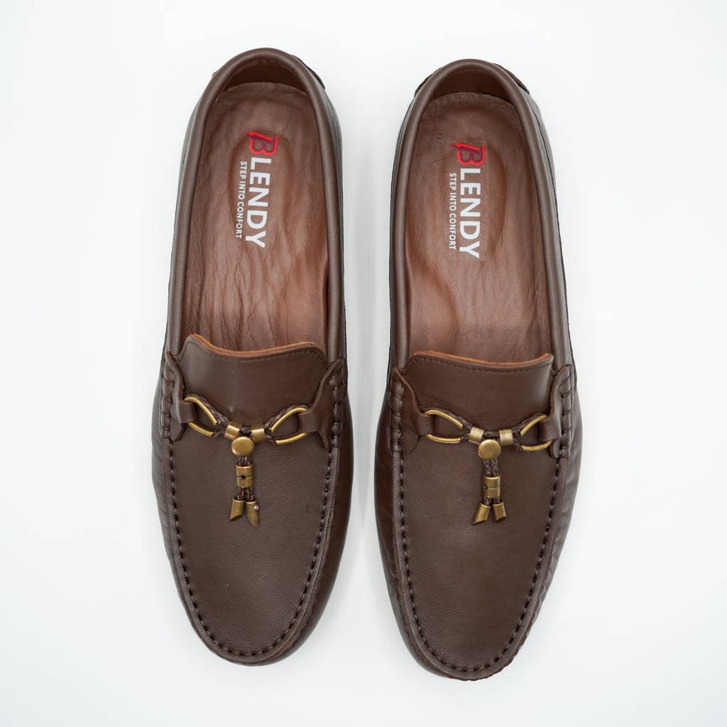 701 mocassin vitton* cuir marron