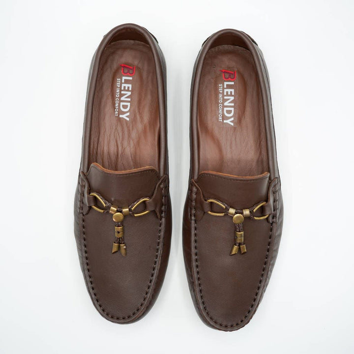 701 mocassin vitton* cuir marron