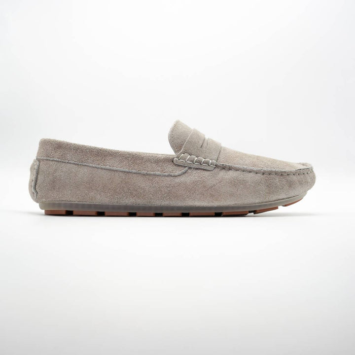 701 mocassin collége en daim gris