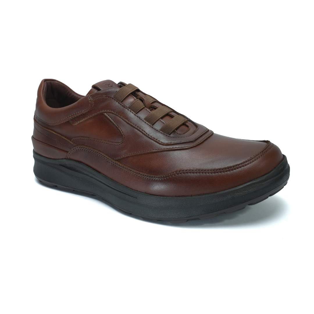 757 Stepin confort cuir tabac foncé