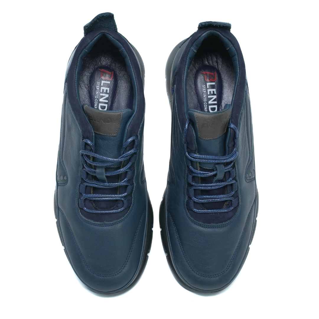 738 Moon confort cuir marron lacet