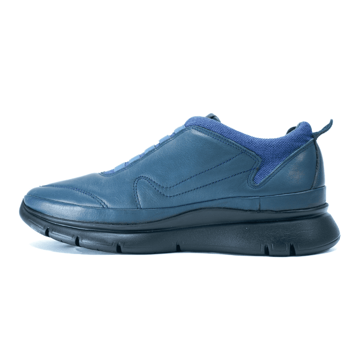 739 moon confort cuir bleu marine